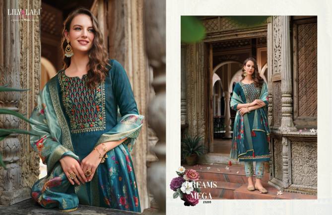 Meenakari Vol 4 By Lily And Lali Embroidery Kurti With Bottom Dupatta Wholesale Shop In Surat